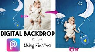 How To Edit Baby Photos With Digital Background In Android  PicsArt Tutorial  Nifas Diary