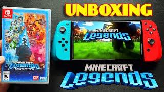 Unboxing Minecraft Legends Deluxe Edition - Nintendo Switch  Gameplay