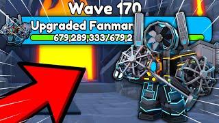 NEW UPDATE  170 WAVE ENDLESS NEW UPGRADED TITAN FANMAN  Toilet Tower Defence