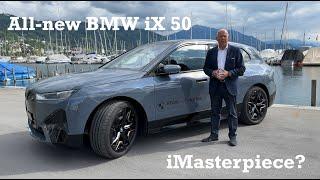 Full review of the BMW iX 50 - luxury power cutting-edge technology & design