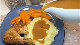 How To Make Perfect Chicken Gravy The Most Comforting Meal & It’s So Hearty. #recipe