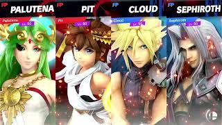 Super Smash Bros Ultimate Amiibo Team Battles 13 Kid Icarus vs Final Fantasy