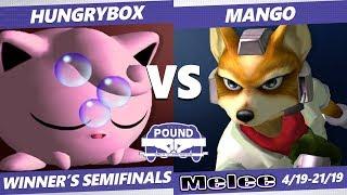 Pound 2019 SSBM - Liquid Hungrybox Jigglypuff VS C9 Mango Fox Smash Melee Winners Semifinals