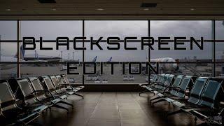 ASMR Airport Waiting Hall Terminal Sound Ambience 12 Hours - Black Screen Edition
