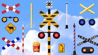Palang pintu kereta api imaginasi putaran lucu 【踏切アニメ】FUMIKIRI  踏切 Railroad crossing sign trainz 