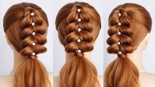 Cute Easy Ponytail Braid Hairstyle For College Long Hair  New Hairstyle For Teenagers