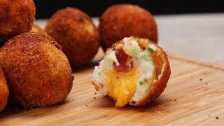 Loaded Cheese Stuffed Mashed Potato Balls