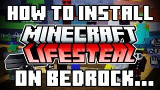 NEW METHOD How To Install LifeSteal On Minecraft Bedrock  1.21  2024 PC Mobile Console