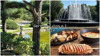 Germany vlog p.2 2024  Japan garden Düsseldorf new haircut Asian food 🪷