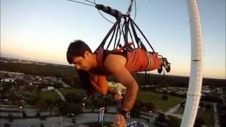 Worlds Tallest SkyCoaster at Sunset 300 FT- HD - GoPro Hero - Kissimmee - Orlando