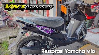 Restorasi Yamaha Mio Smile  Vins Modified #yamahamio #vinsmodified #restorasimotor