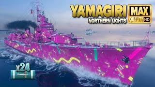 Destroyer Yamagiri Hero on map Northern Lights - World of Warships