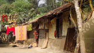 Natural village life.daily village life in Mohammadpur. গ্রাম এর রাস্তা করা  হচ্ছে না মেরামত।