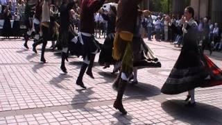 Galician traditional folk dance Muiñeira