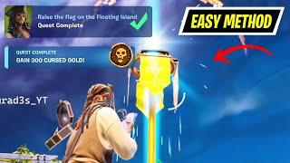 How to EASILY Raise the flag on the Floating Island Fortnite