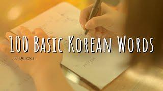 100 Basic Korean Words With Pictures  K-Vocabulary  Memorize Korean Vocabulary Fast