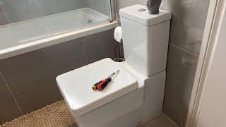 How to fix a loose toilet seat soft close hidden bolts toilet seat fixing #loosetoiletseat #toilet