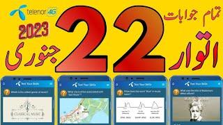 22 January 2023 Questions and Answers  My Telenor Today Questions  Telenor Questions Today Quiz