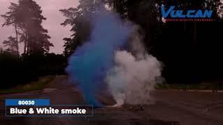 2 Color Smoke - Blau und weiß