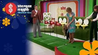 Dancing Contestant Wins $500 and Super-Close Putt When Playing Hole In One - The Price Is Right 1983