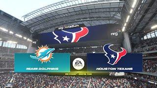 Madden NFL 24 - Miami Dolphins 9-4 Vs Houston Texans 9-4 PS5 Simulation Madden 25 Rosters