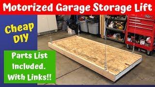 Motorized Garage Storage Lift Build