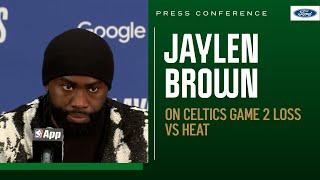 POSTGAME PRESS CONFERENCE Jaylen Brown speaks on Celtics Game 2 loss to Heat