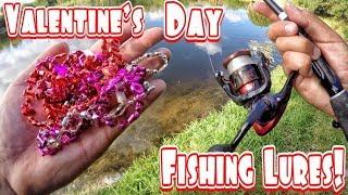 DIY Valentines Day Decorations Fishing Lure Catches Fish Fishing Challenge