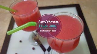 Falsa Juice Recipe  Auntys Kitchen  Summer Drinks #HappyCookingToYou #Desifood #KitchenDiaries