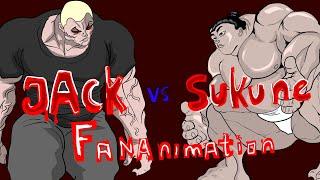 Jack Hanma vs Sukune Fananimation  full fight Джек Ханма против Сукуне