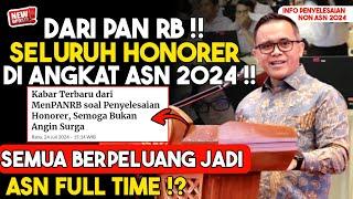 INFO PPPK TERBARU ‼️ MENPAN OPTIMIS HONORER SELESAI 2024‼️ SEMUA MASUK FULL TIME ⁉️