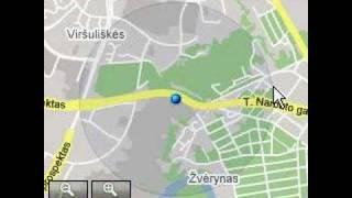 Google Maps with My Location GSM Demonstration on WM