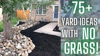 75+ No Grass Front Yard Design Ideas  Yard No Grass Landscape Ideas  Front Yard Idea No Grass