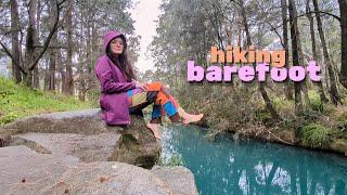 barefoot in the rain Morning Care Hiking Rainy Refresh 