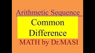 Common Difference How to Write the First Five Terms in Arithmetic Sequence