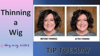 Thinning a wig - an essential skill for any wig wearer - let me show you how