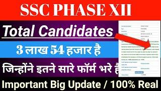  SSC Phase 12 Total Form Fill Up 2024  SSC Selection Post Phase 12 Total Form Fill Up Revealed 