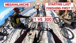 MEGAVALANCHE 2022  ? 1 VS 300 RIDERS ? STARTED LAST DID I WON ? FULL RUN GOPRO  ANTONI VILLONI