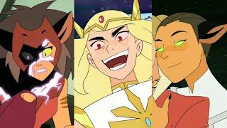 corrupted & chipped catra and infected she-ra scenepack