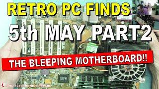 Car Boot Flea Market Retro PC Finds 5th May PART 2 - Whats wrong with the  BLEEPING Motherboard