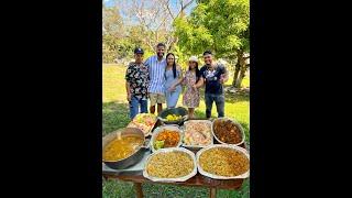 Hasta SAN CRISTOBAL para complacer a estos comelones con esta sabrosa comida hecha a la leña 