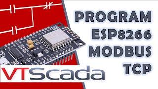 #9 Program the ESP8266 Modbus TCP  FLProg  VTSCADA