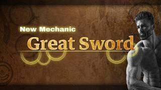 Great Sword Weapon Overview like MH Wilds but it is Monster Hunter World