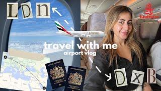 AIRPORT vlog  fly to Dubai with me 