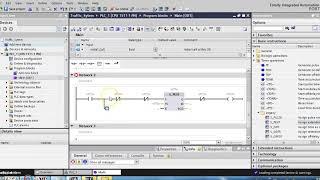 Traffic Signal Ladder diagram TIA Portal V13