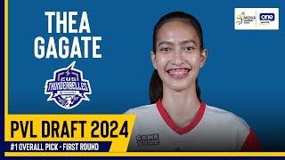 Thea Gagate as the FIRST pick overall  2024 PVL Rookie Draft Night