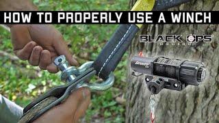 How to Use a Winch Snatch Block and Tree Save on the Trail  Black Op Series Winches