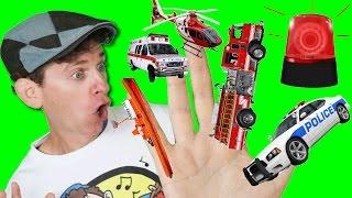 Finger Family Song - Emergency Vehicles with Matt  Action Song Nursery Rhyme  Learn English Kids