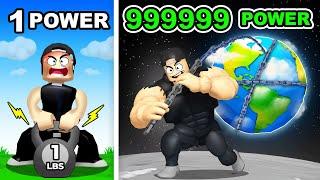 Becoming The Strongest Player in Strongman Simulator Roblox