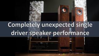 Sibelius speakers review. Finally a single driver speaker I like